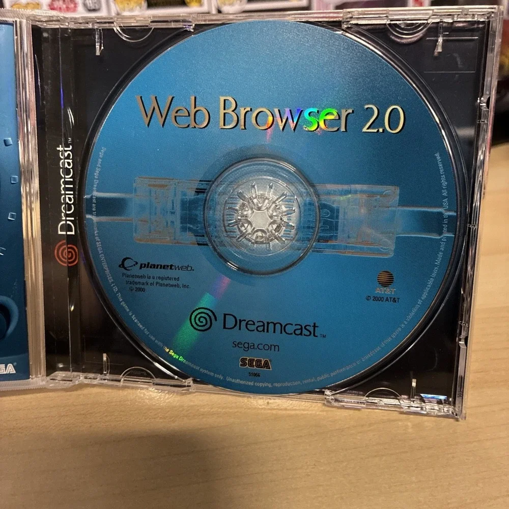 Sega Dreamcast Web Browser 2.0 - Includes Full Version of Sega Swirl Game Tested